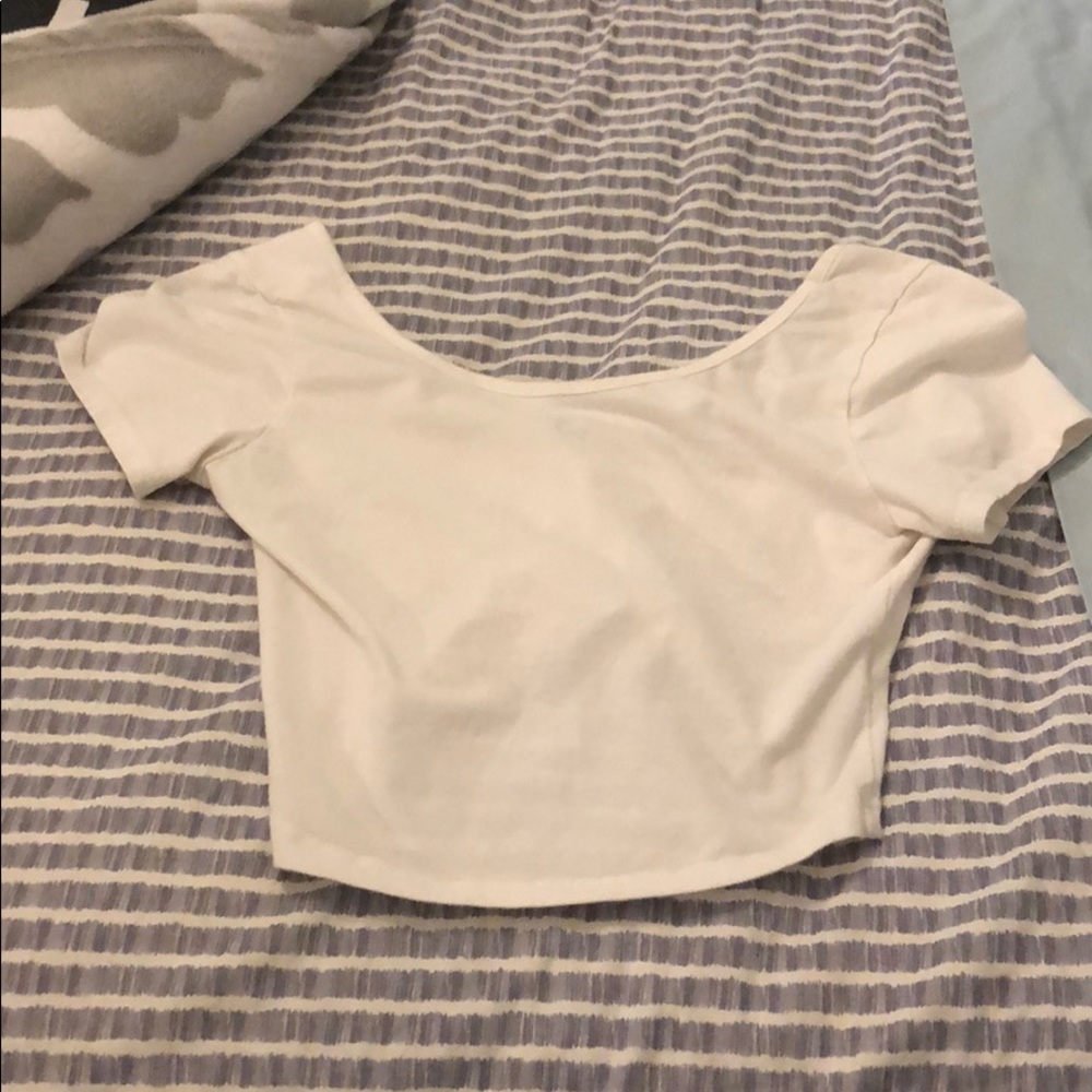 White Brandy Melville crop top